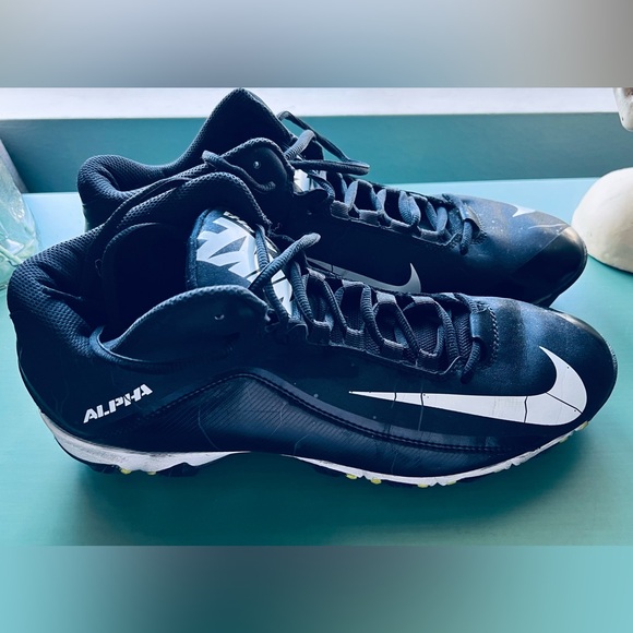 Nike Other - Nike Alpha Black and White Cleats
